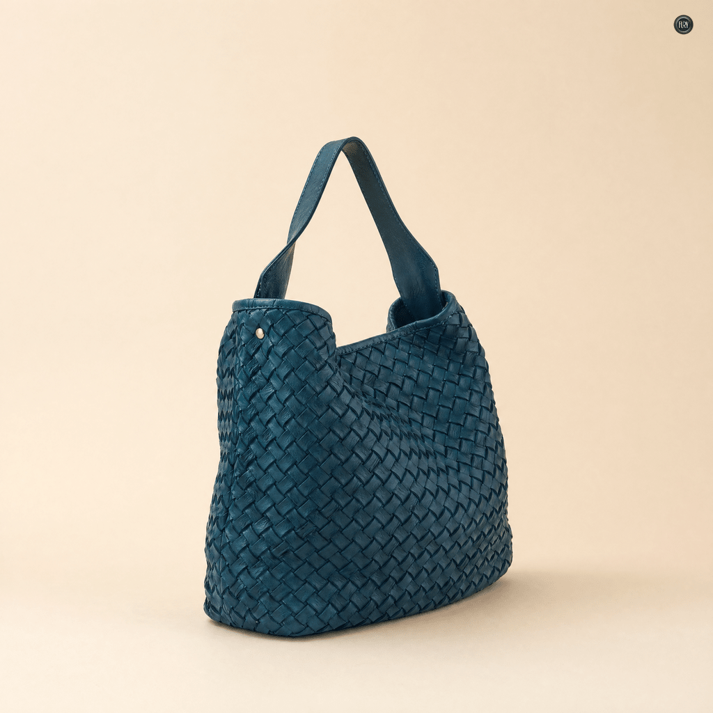 Borsa Sibilla Maxi in pelle intrecciata