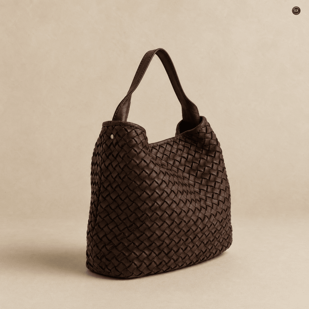 Borsa Sibilla Maxi in pelle intrecciata