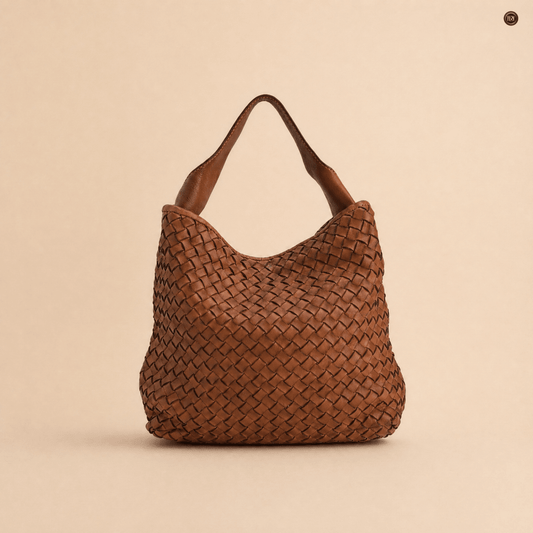 Borsa Sibilla Maxi in pelle intrecciata