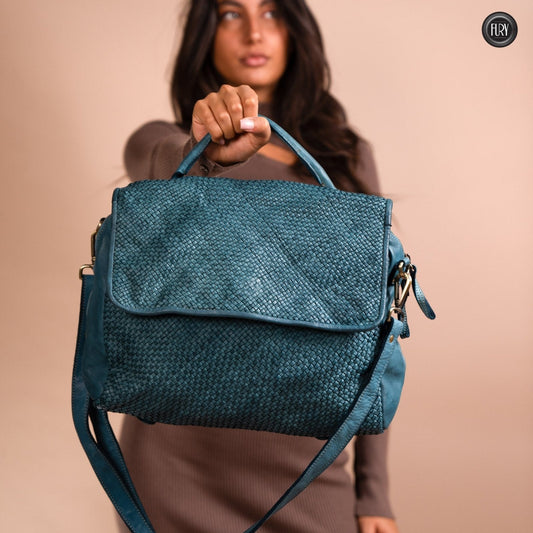 Borsa Siena Maxi in pelle intrecciata - Preordine