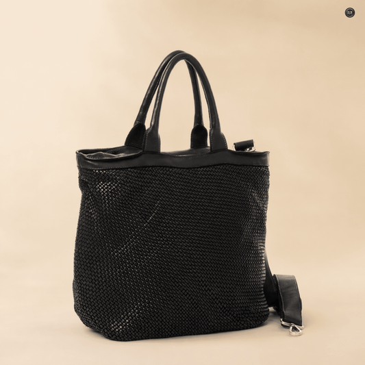 Borsa Tullia in pelle intrecciata