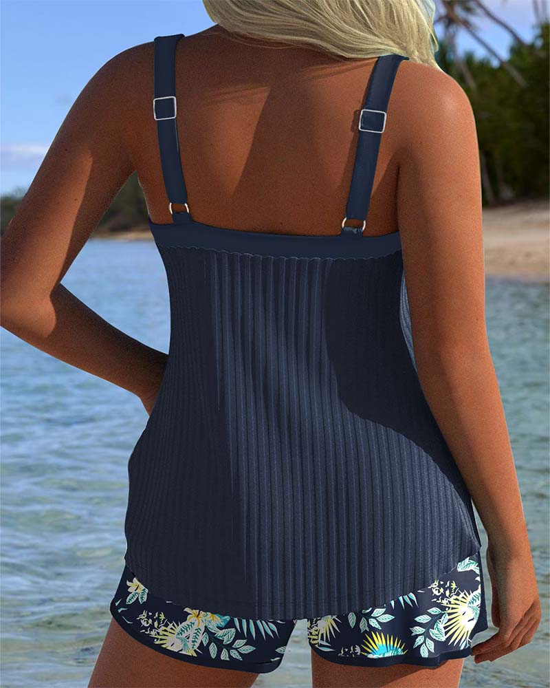 TANKINI A RAYAS CON BRAGUITA DE DOS PIEZAS - ROCÍO