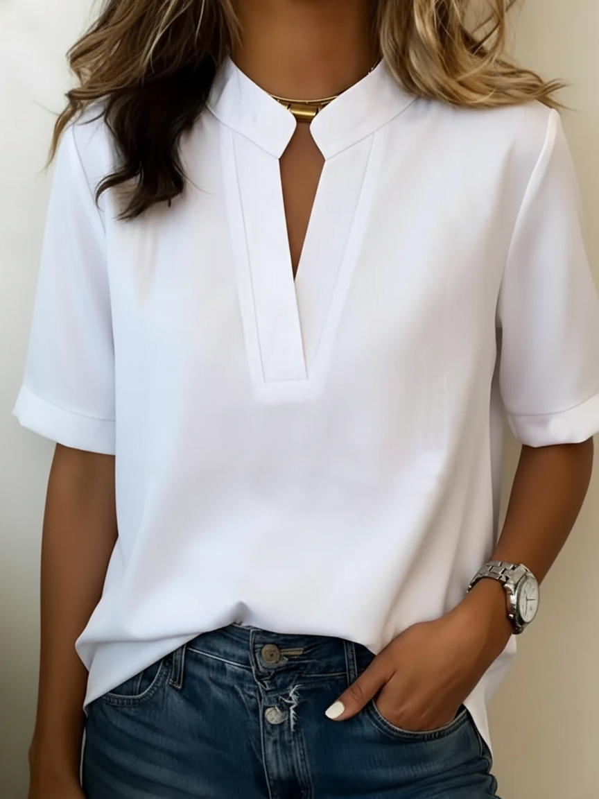 BLUSA CON CUELLO REFINADO - URBAN