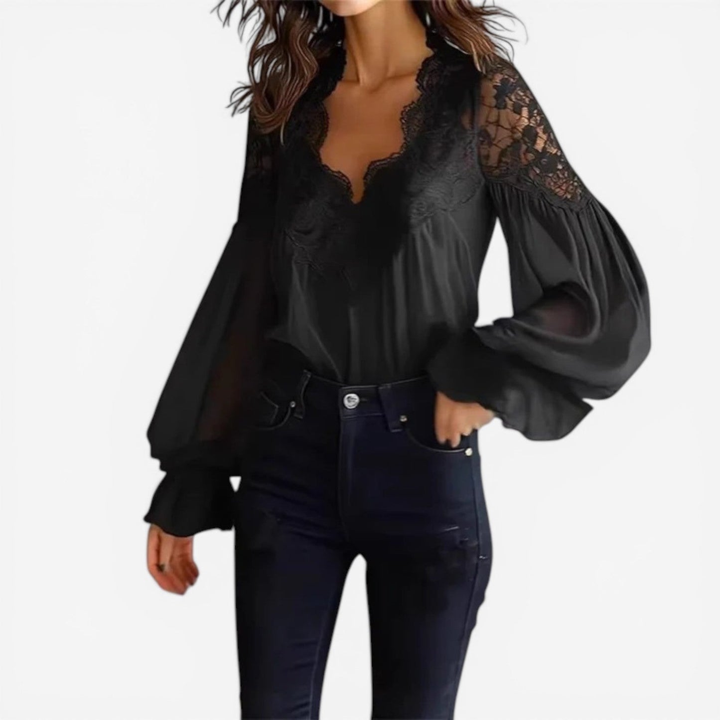 BLUSA ELEGANTE DE ENCAJE - GEORGIA
