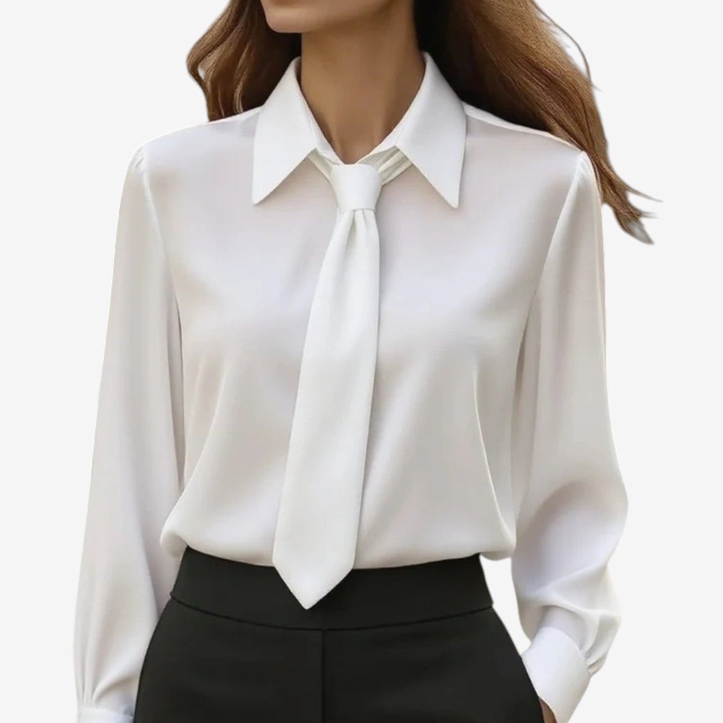 BLUSA FORMAL SATINADA - LUCRECIA