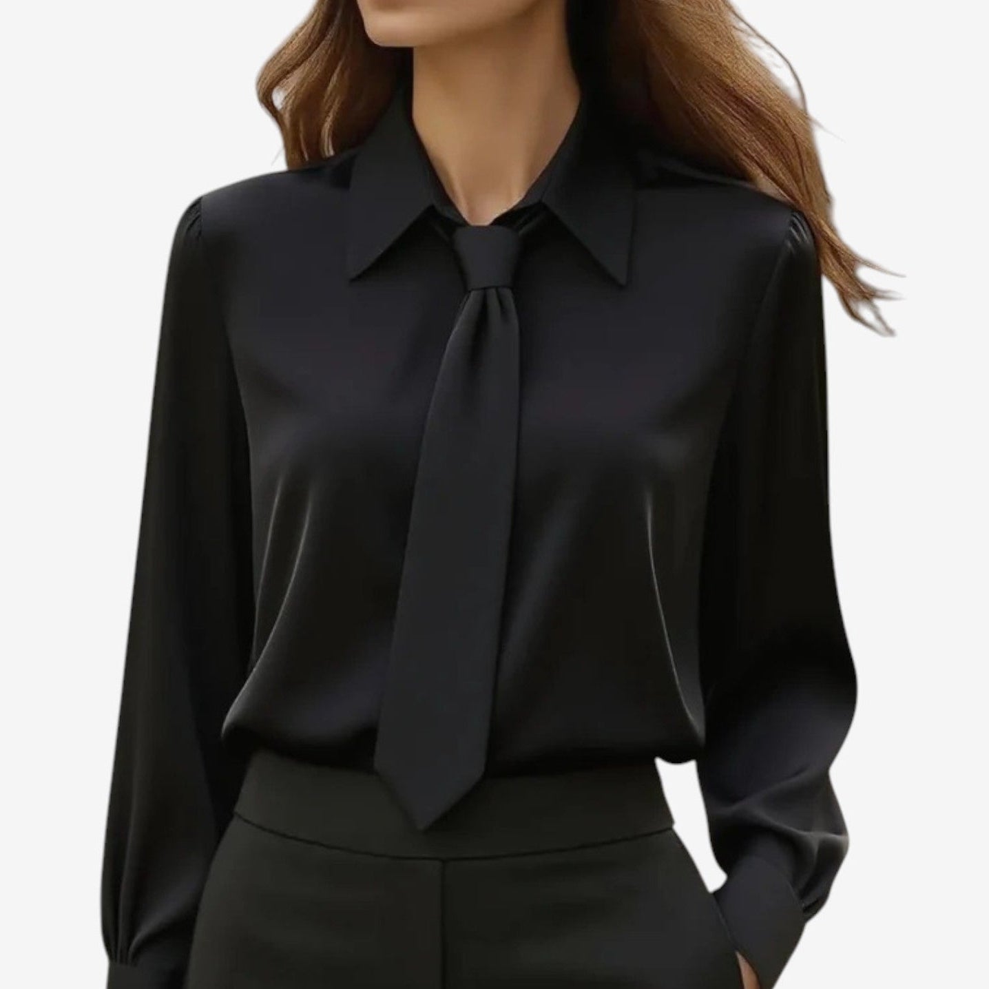 BLUSA FORMAL SATINADA - LUCRECIA
