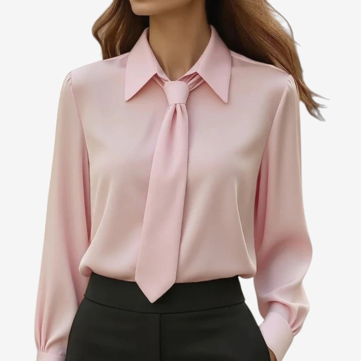 BLUSA FORMAL SATINADA - LUCRECIA