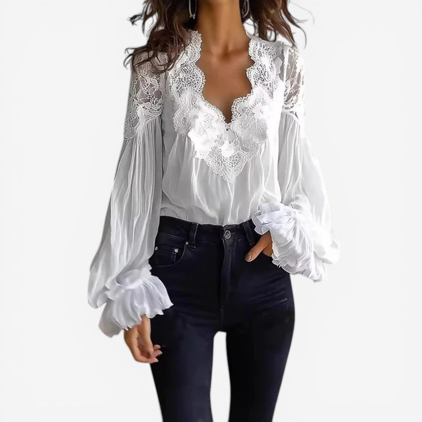 BLUSA ELEGANTE DE ENCAJE - GEORGIA