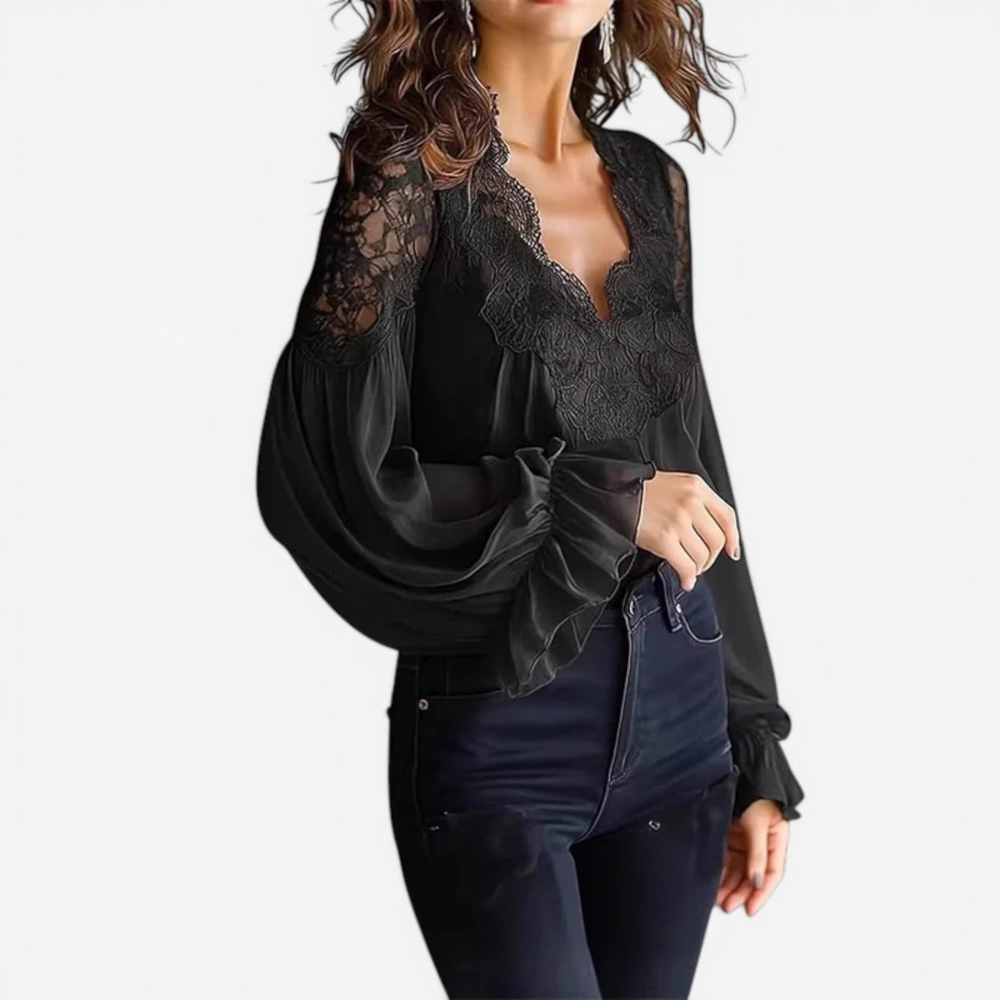 BLUSA ELEGANTE DE ENCAJE - GEORGIA