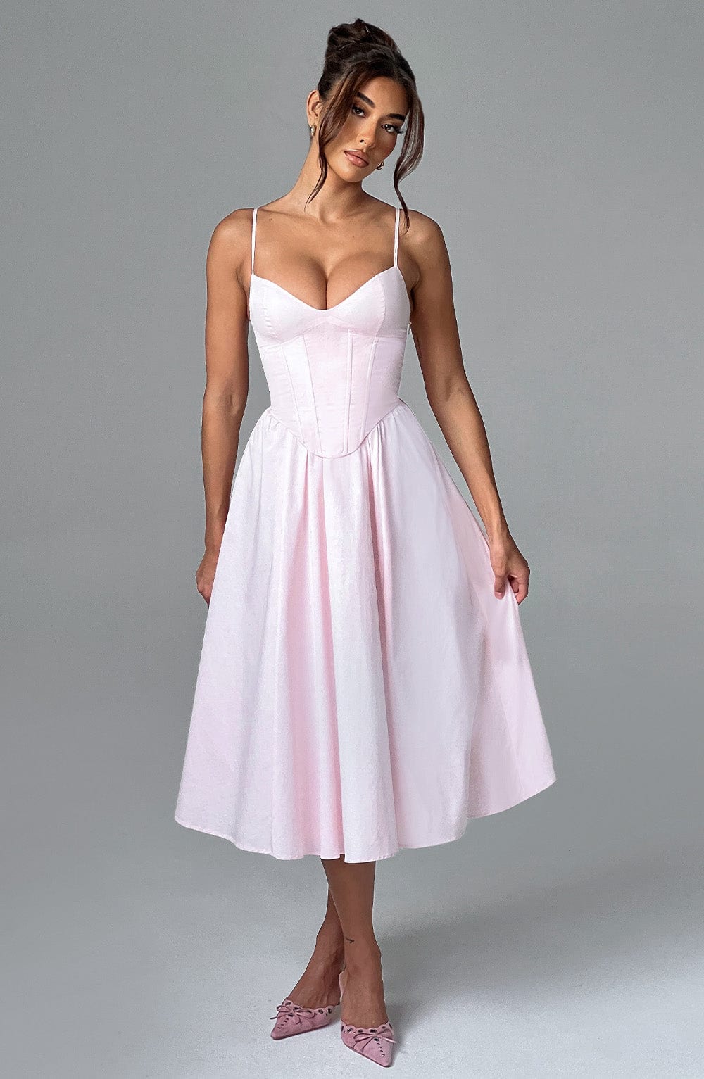 ELEGANTE VESTIDO MIDI ESTILO CORSÉ - RAJAT
