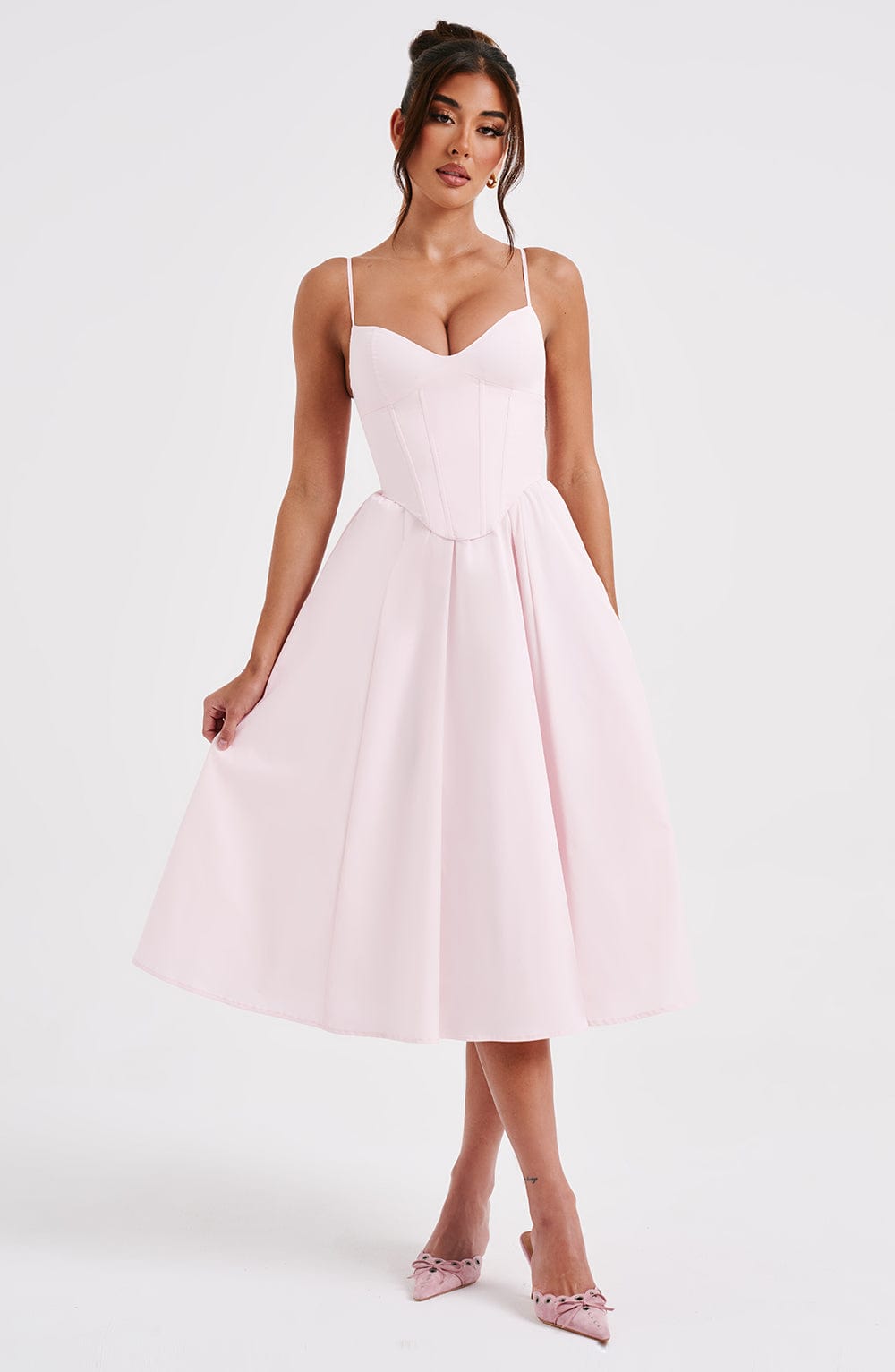 ELEGANTE VESTIDO MIDI ESTILO CORSÉ - RAJAT