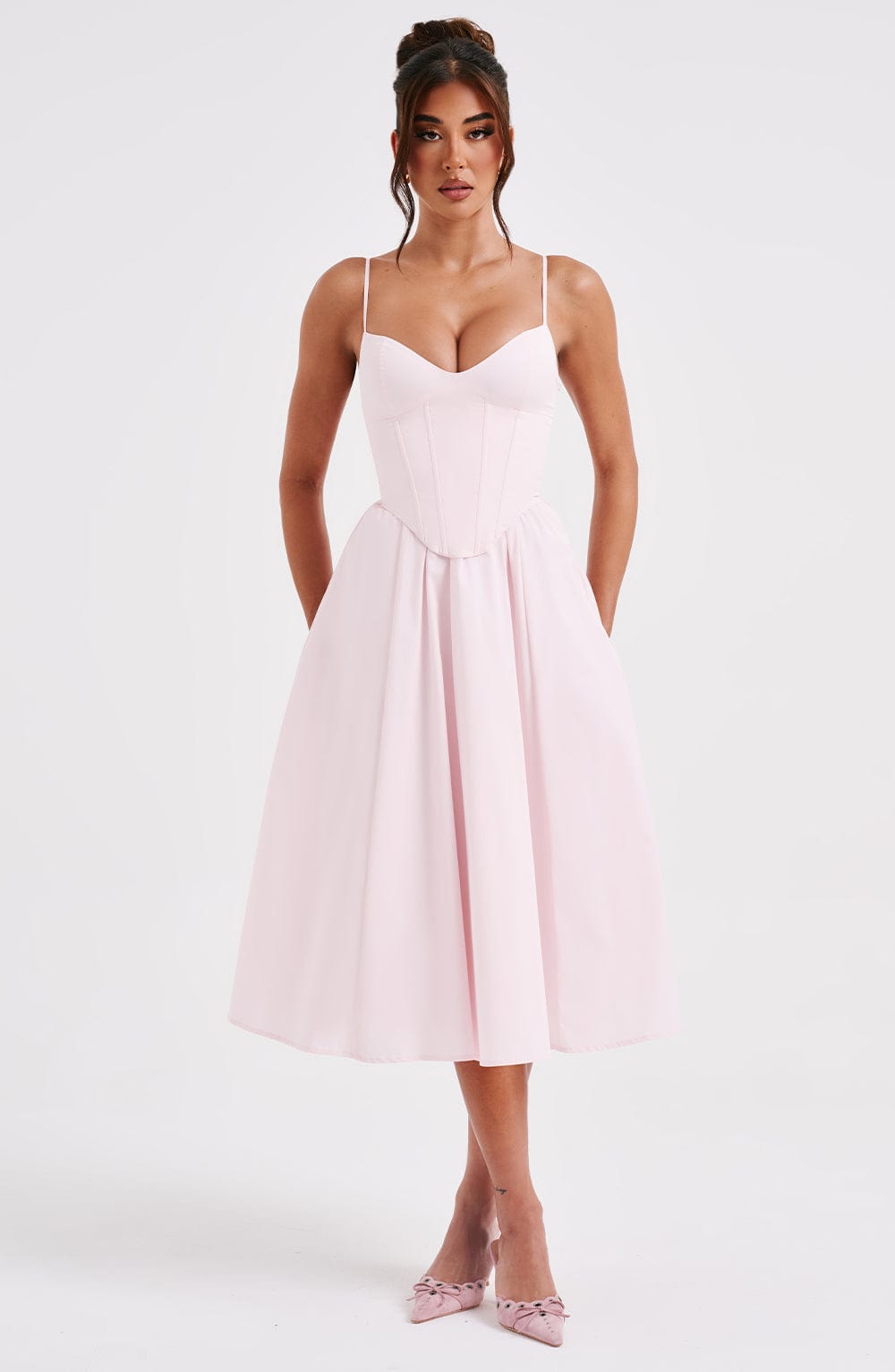 ELEGANTE VESTIDO MIDI ESTILO CORSÉ - RAJAT