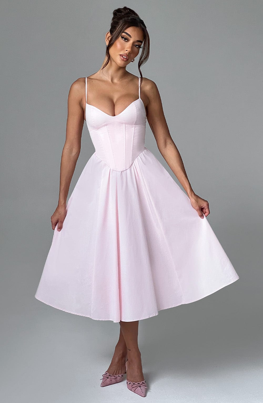 ELEGANTE VESTIDO MIDI ESTILO CORSÉ - RAJAT