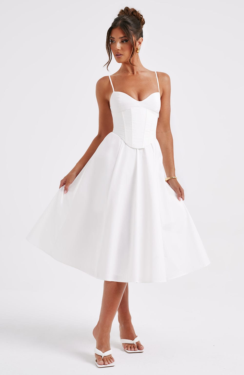 ELEGANTE VESTIDO MIDI ESTILO CORSÉ - RAJAT