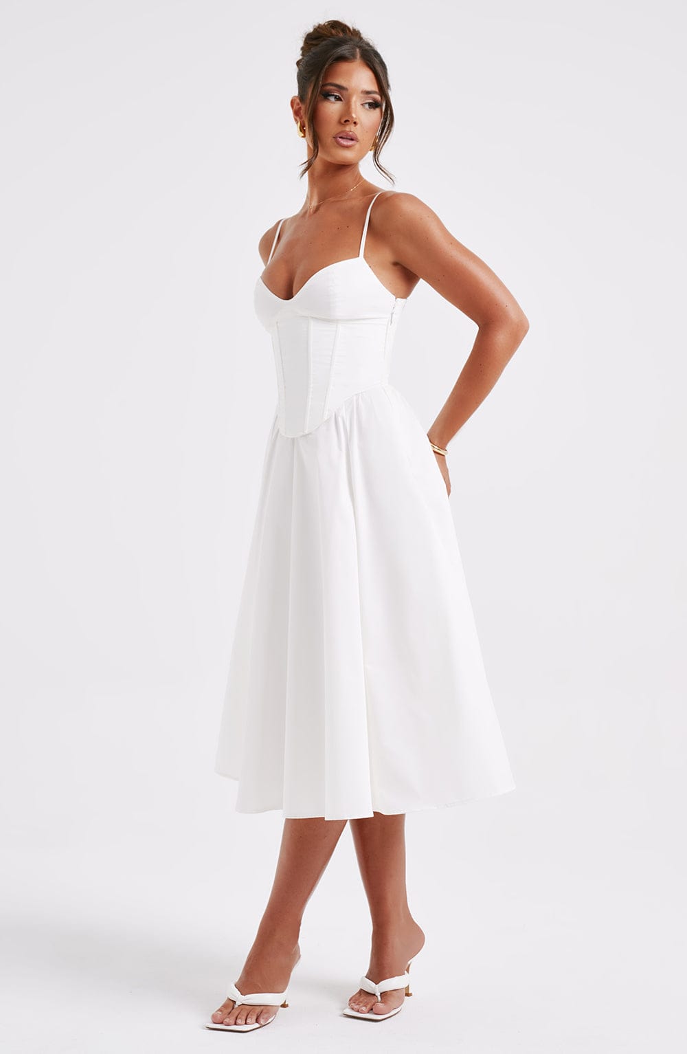 ELEGANTE VESTIDO MIDI ESTILO CORSÉ - RAJAT