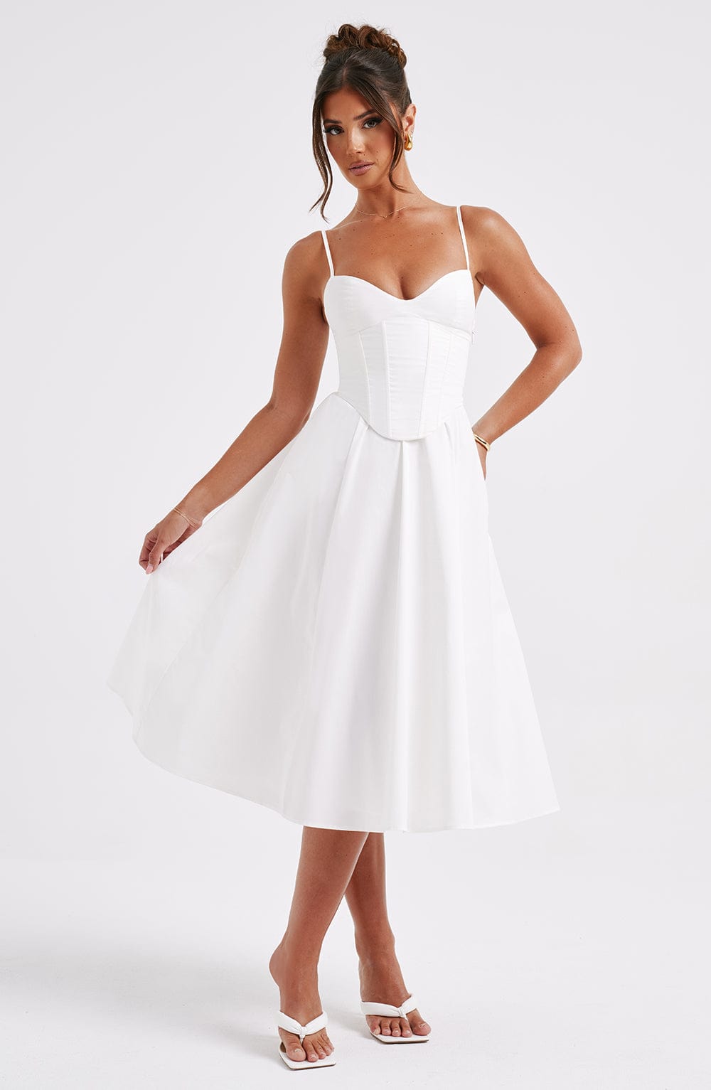 ELEGANTE VESTIDO MIDI ESTILO CORSÉ - RAJAT