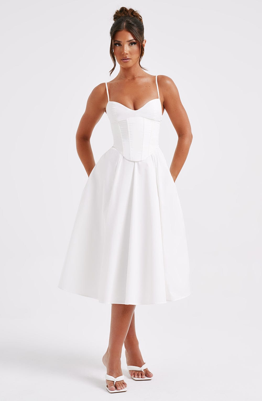 ELEGANTE VESTIDO MIDI ESTILO CORSÉ - RAJAT